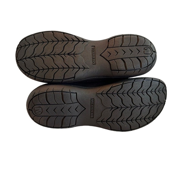 Merrell Encore Kassie Moc Black Leather Loafer Shoes Slip On Clog Women's Sz 6.5 - Picture 12 of 12